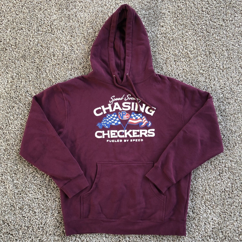 Vp Racing Fuels X Speed Society Graphic Hoodie Mens M Burgundy Racing Pullover